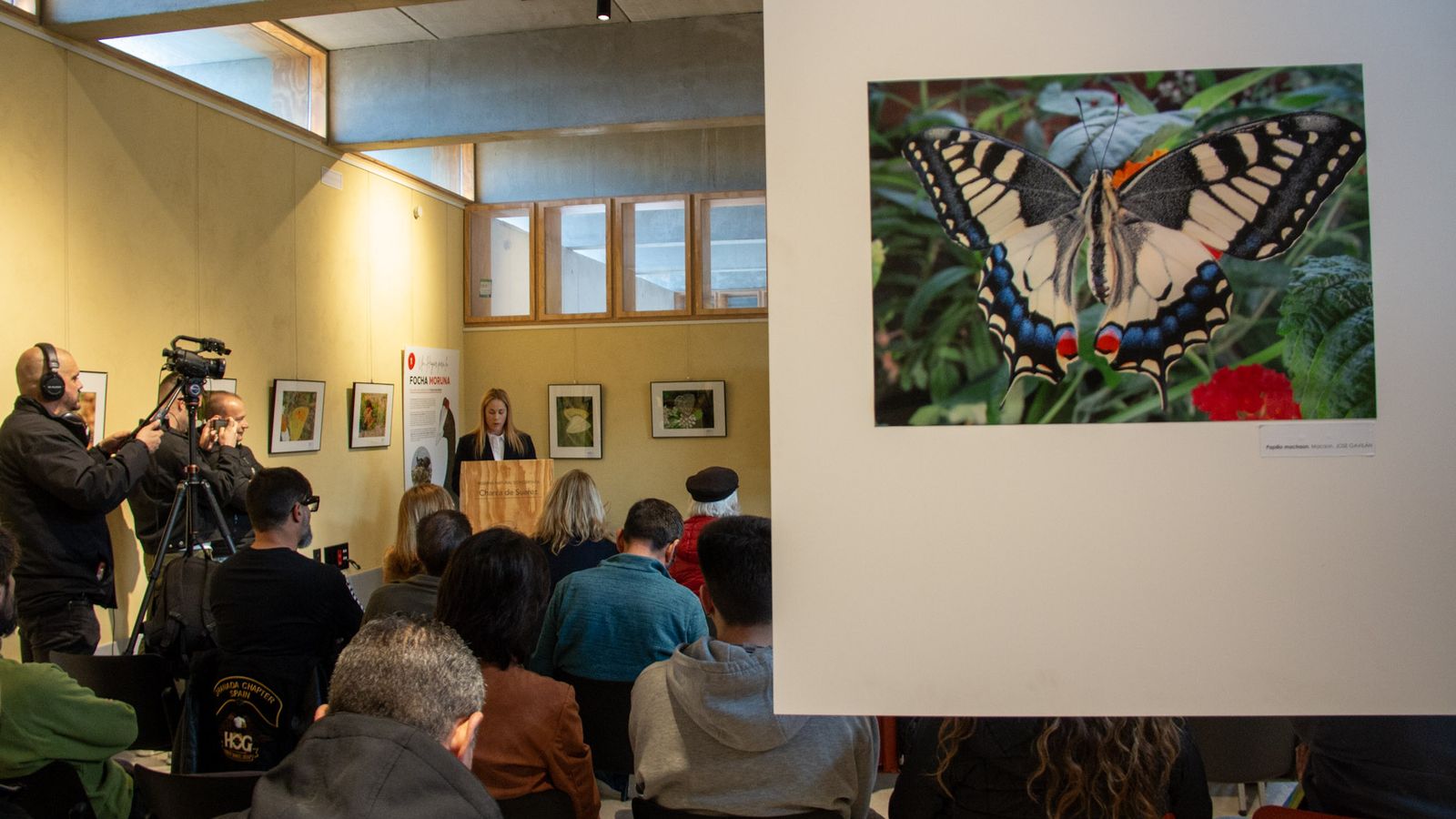 Un momento de la presentación del cuaderno medioambiental