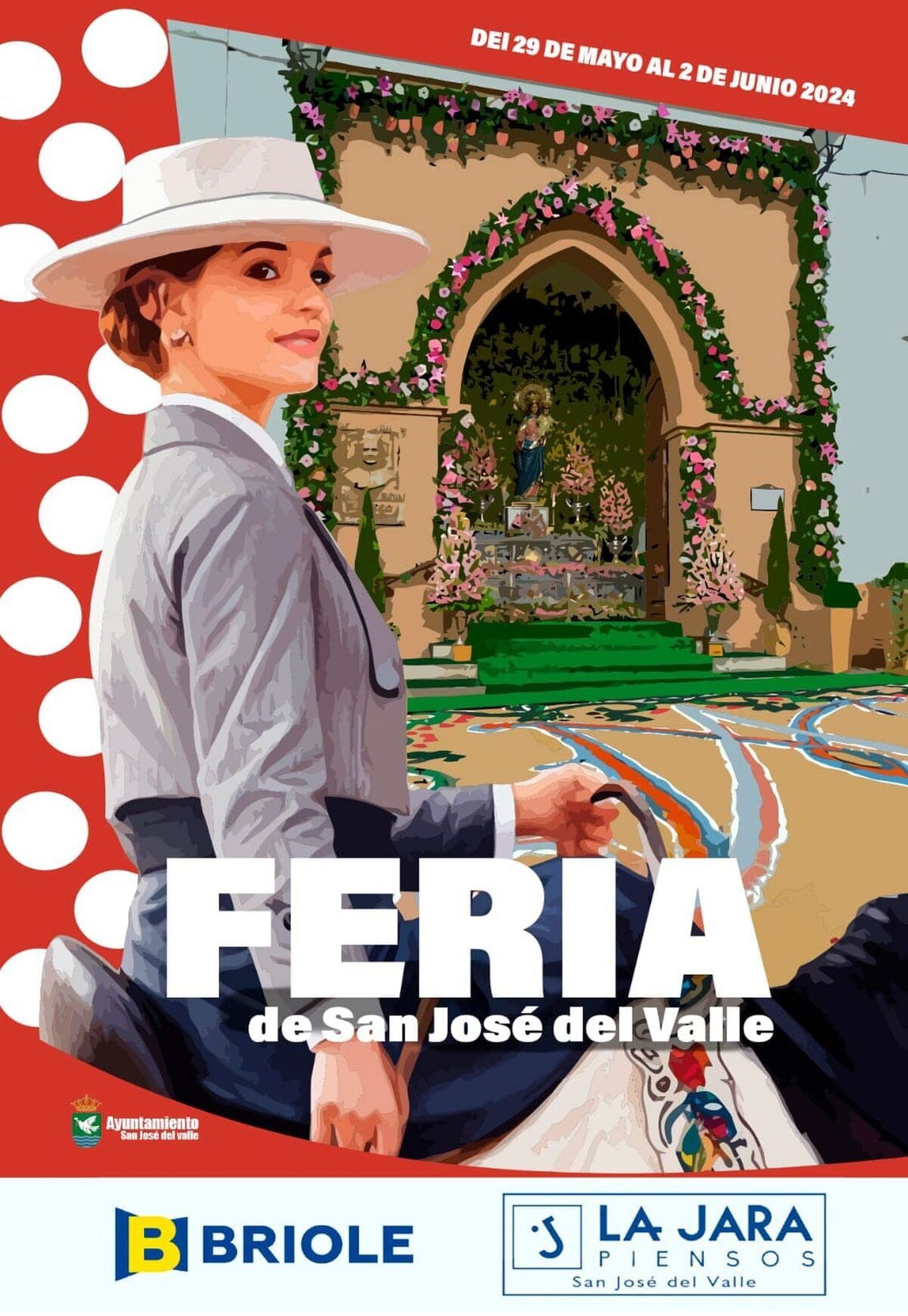 Cartel de la Feria de San José del Valle 2024.