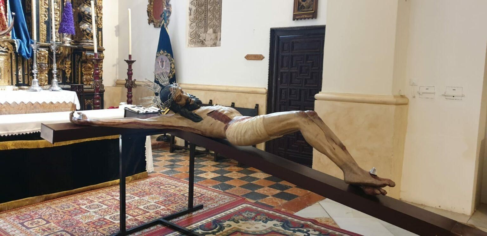 El Cristo de Zacatecas, en la parroquia de Santiago de Montilla.