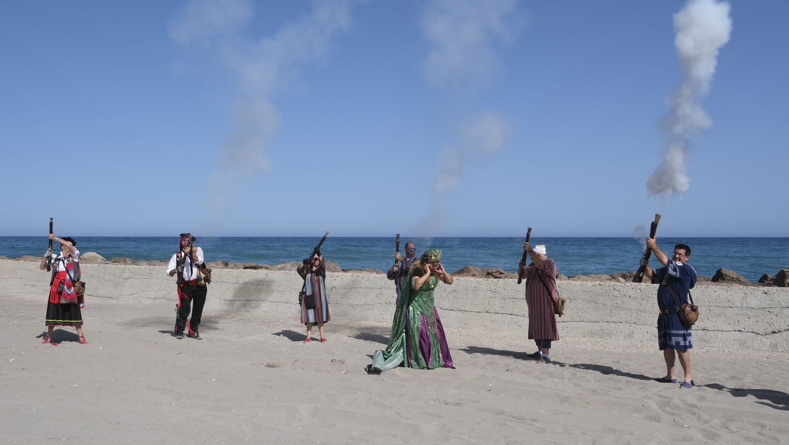 Imágenes del Torneo Medieval en la Playa del Lance. Moros y Cristianos de Mojácar