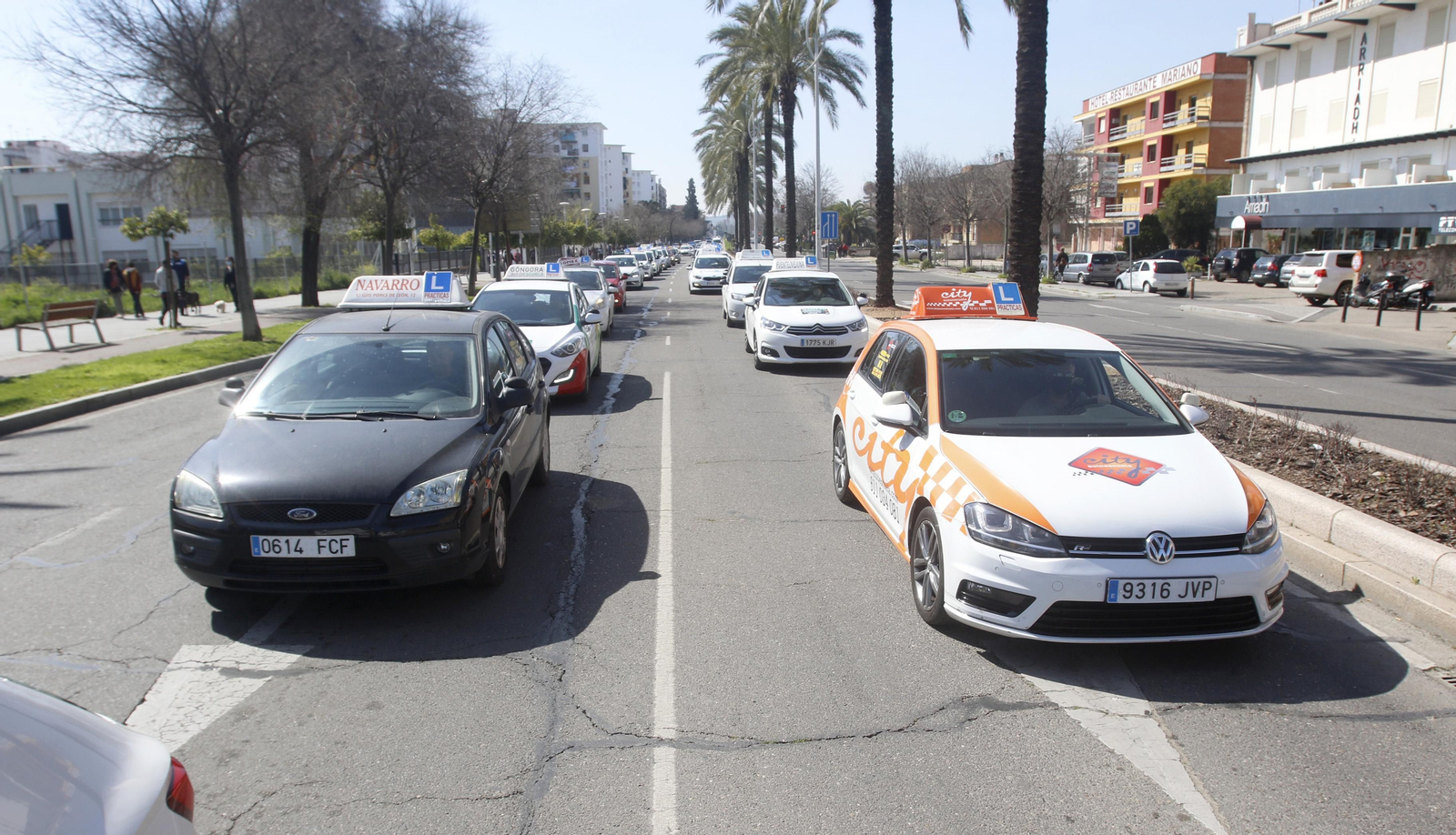 Así ha sido la protesta de las autoescuelas de Córdoba por la implantación del sistema CAPA Así ha sido la protesta de las autoescuelas de Córdoba por la implantación del sistema CAPA