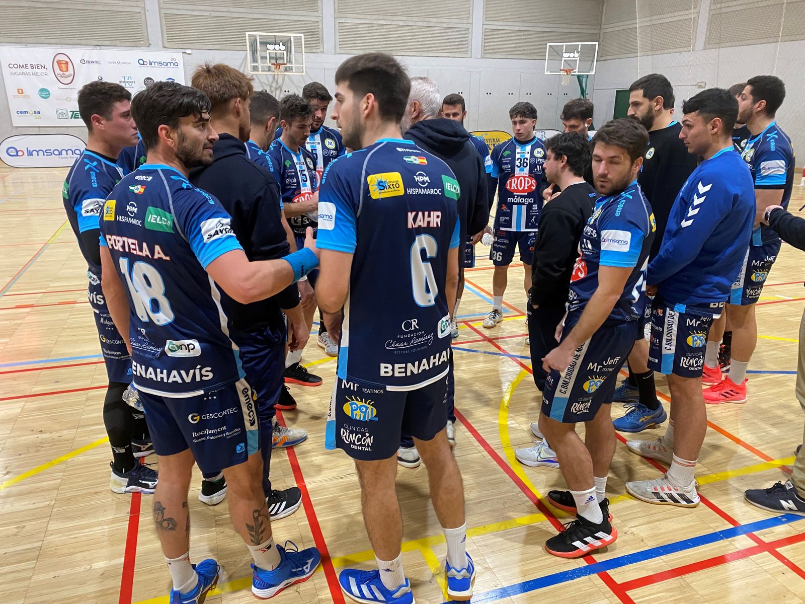 El Trops Málaga, en un tiempo muerto.