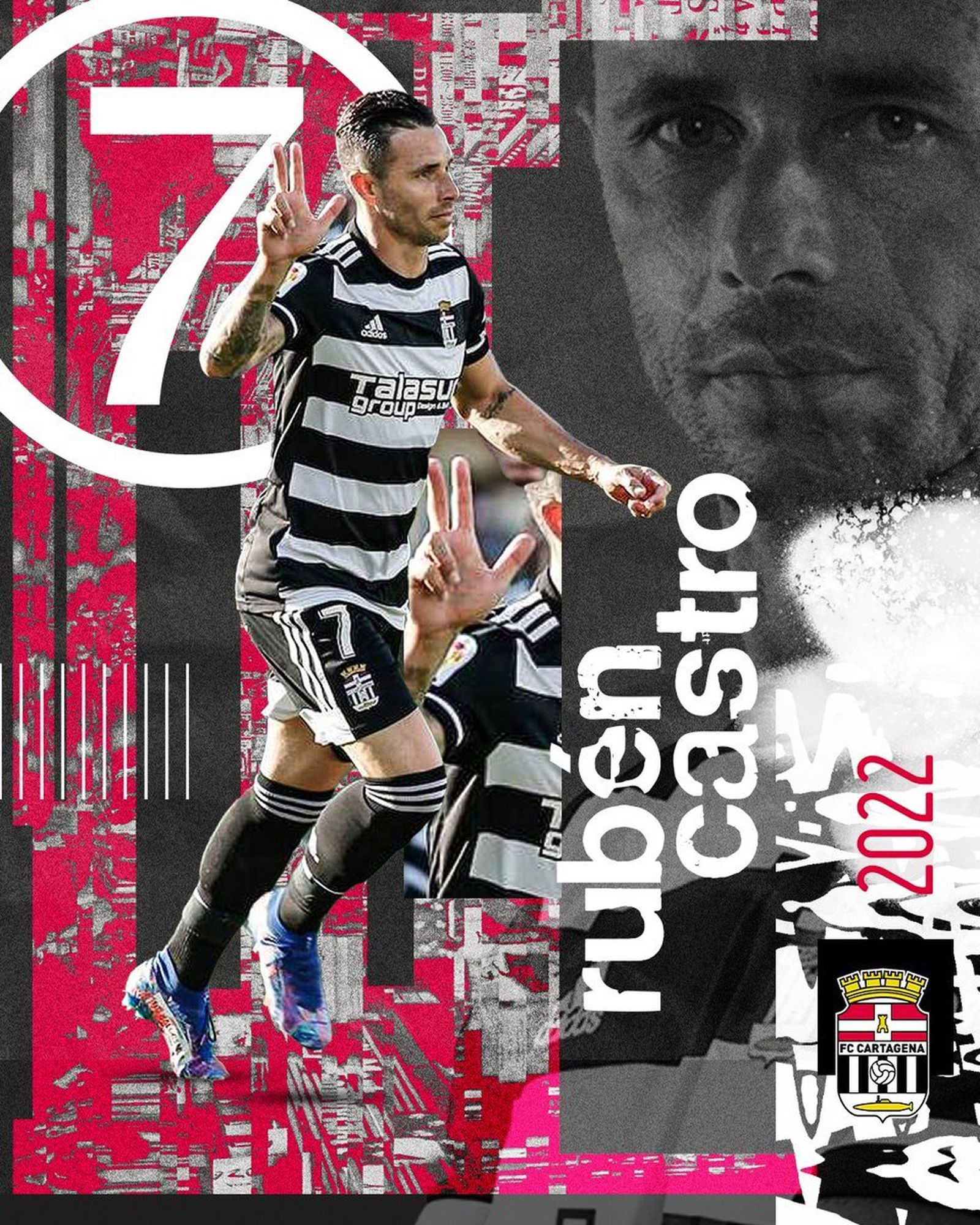 Imagen con la que se ha anunciado la renovación de Rubén Castro.