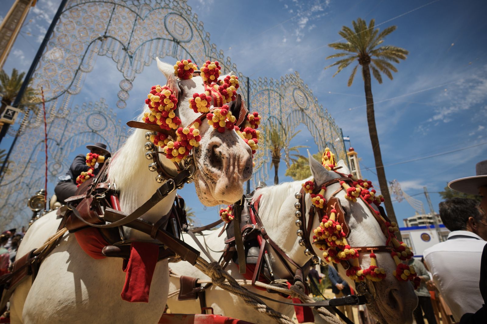 Calor y ambiente en el último día de la Feria de Jerez