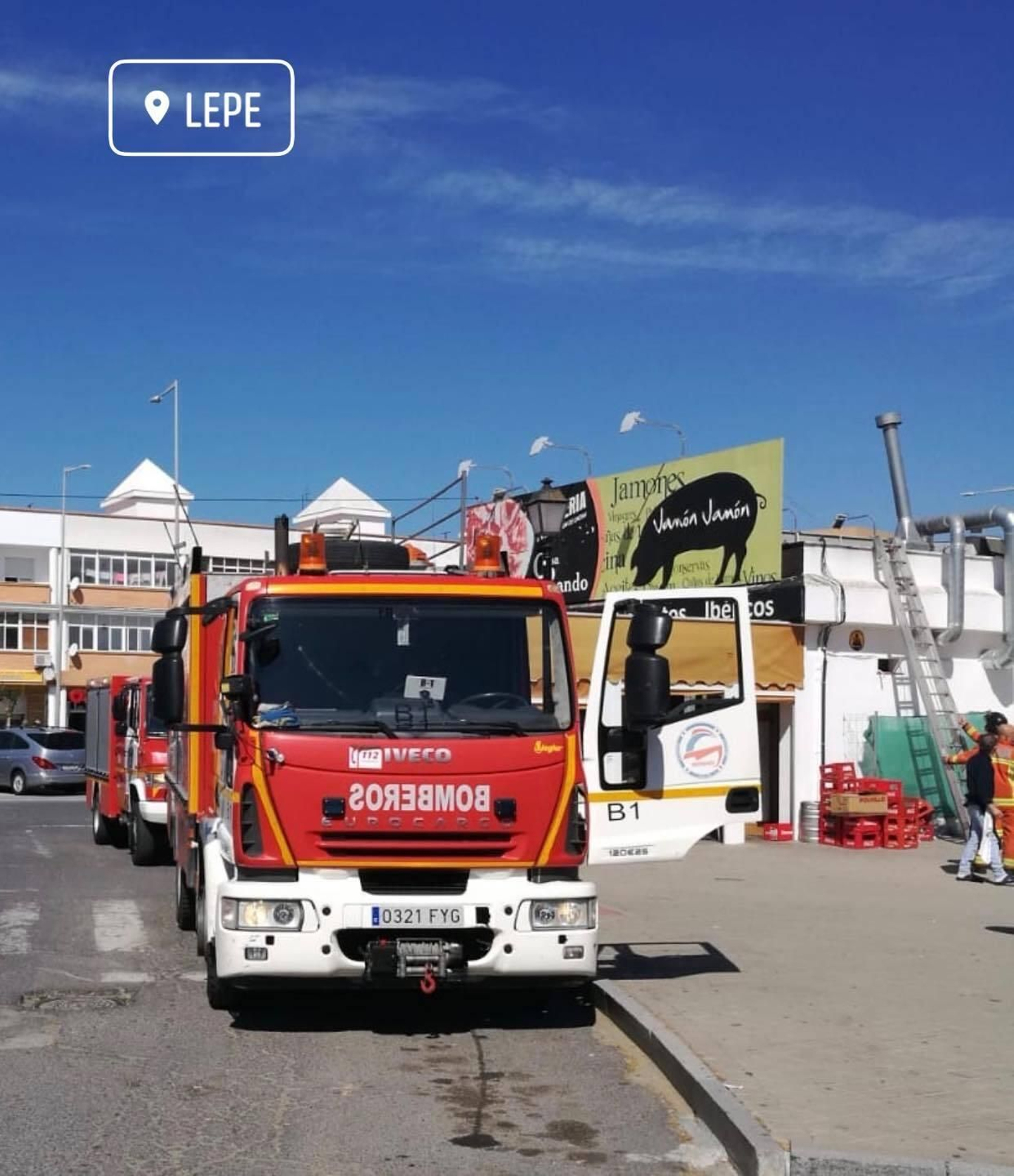 Camión de bomberos.