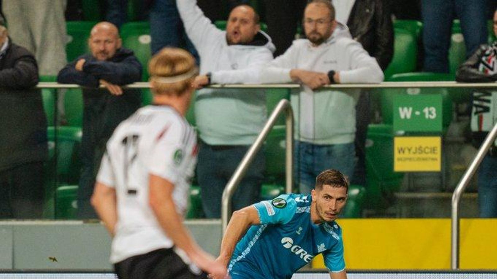 Perraud, en un lance del partido jugado en Varsovia.