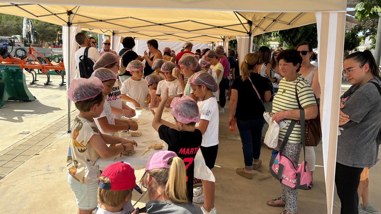Los vecinos más pequeños de Vélez Rubio, durante el taller.