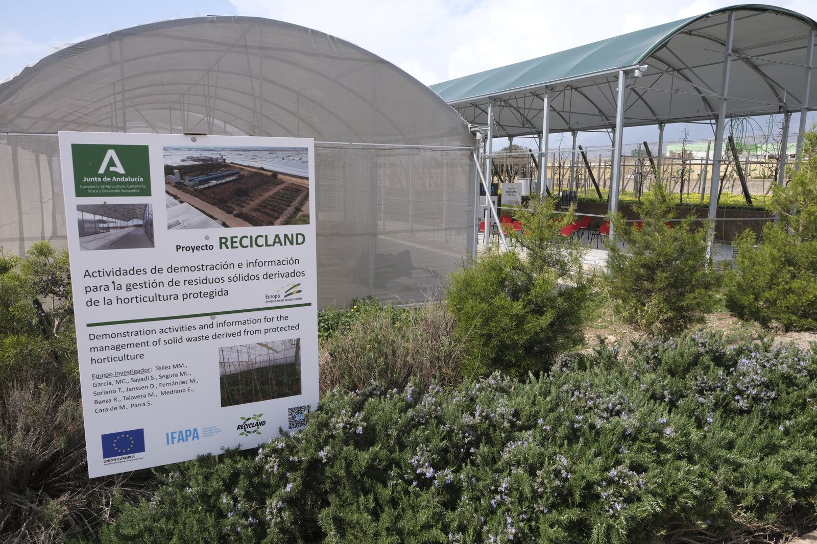Fotogalería presentación proyecto RECICLAND IFAPA. La Mojonera (Almería)