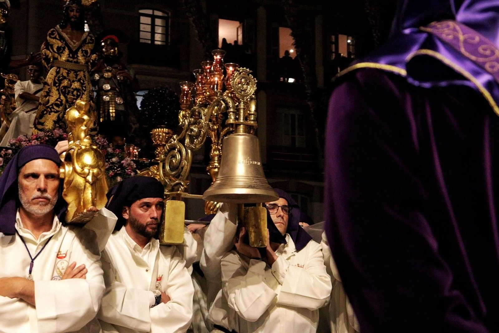 La Sentencia en su procesión del Martes Santo en Málaga, en fotos