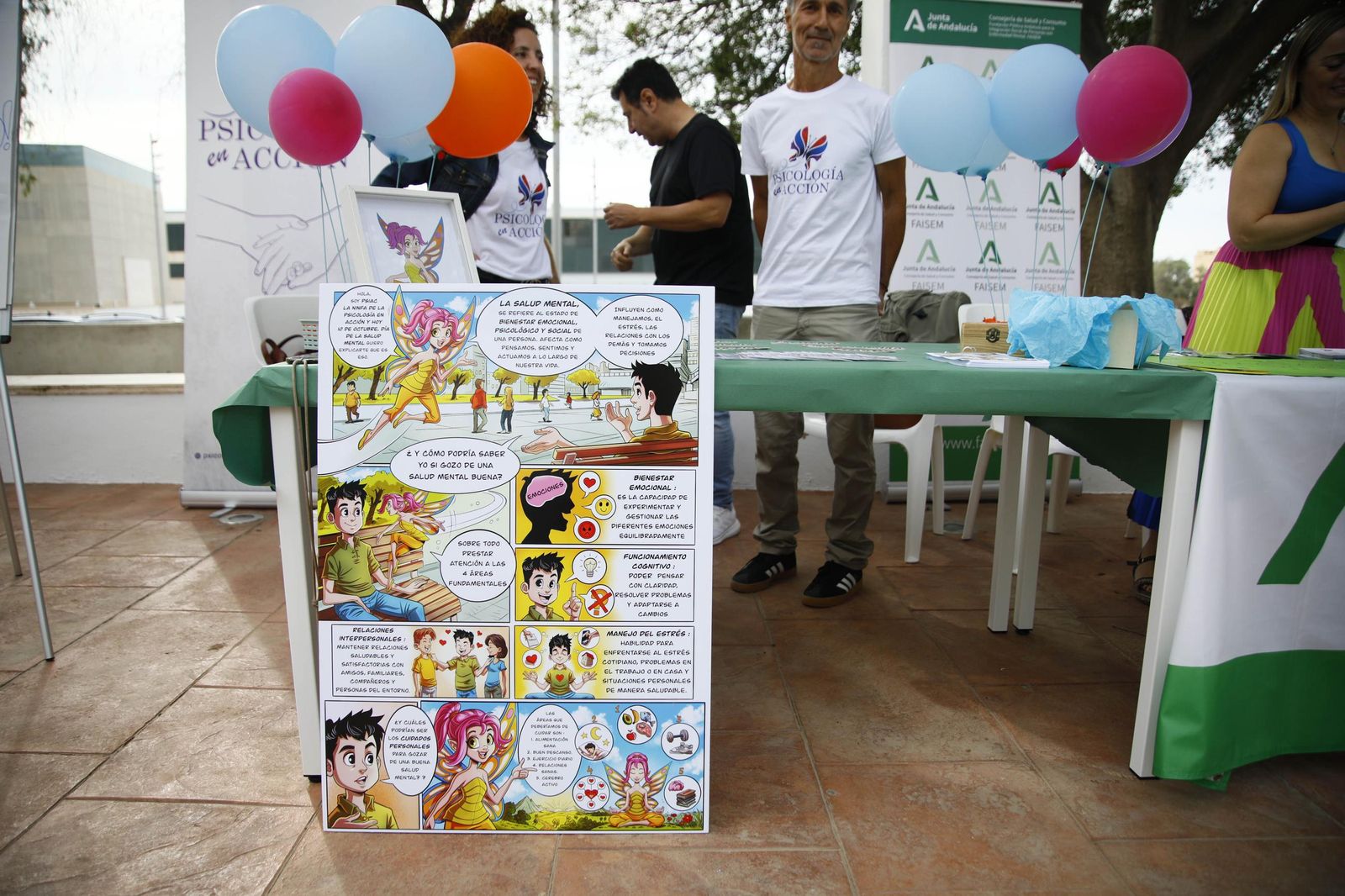 Las imágenes del "Día mundial de la salud mental" en Almería