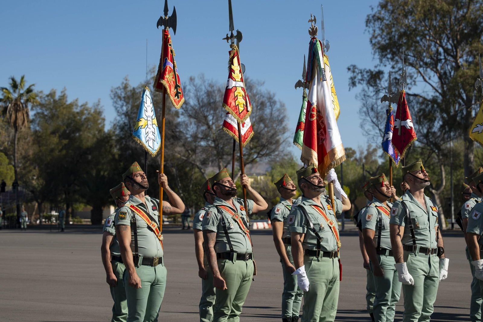 Así conmemora el día de la Inmaculada Concepción la Brigada de la Legión en Almería y despide al contingente que parte a Eslovaquia