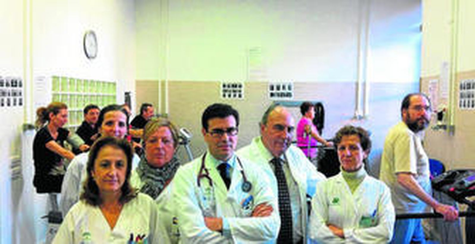 Personal de la Unidad de Rehabilitación Cardiaca del Civil.