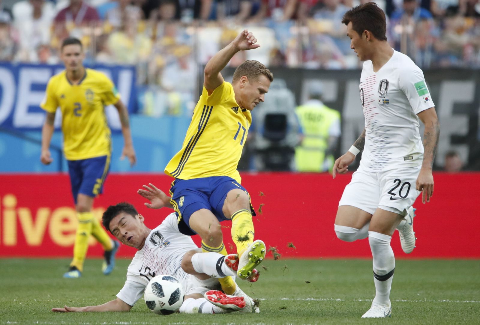 Las imágenes del Suecia-Corea del Sur