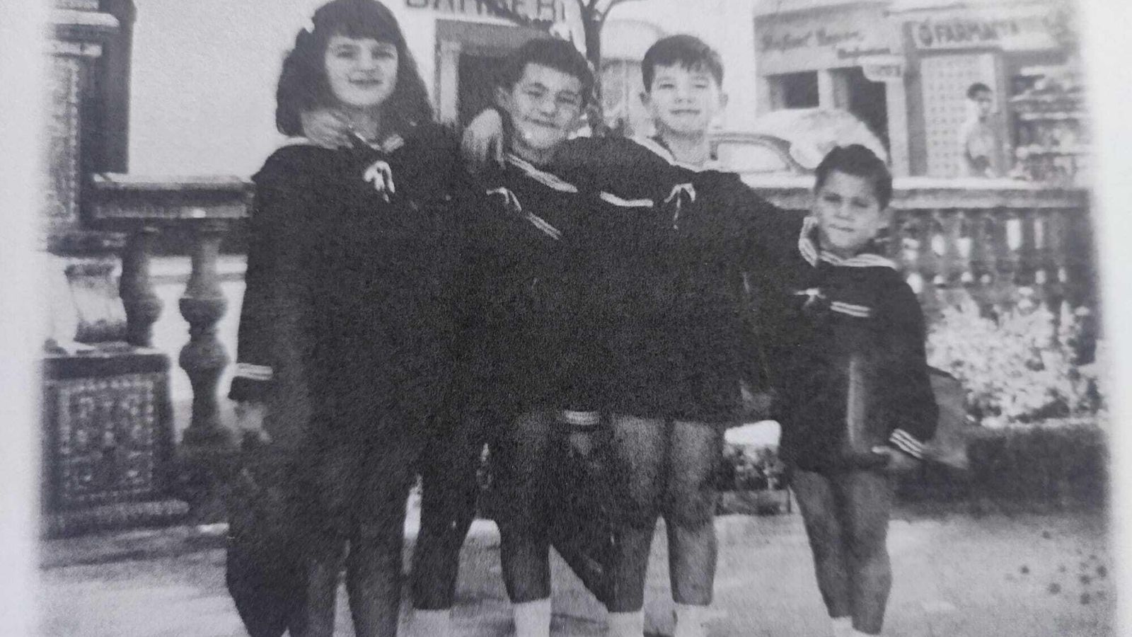 Paca Pérez de Vargas Lopez, Rafael Silva López,  Rafael Pérez de Vargas López y Juan José Silva López, de izquierda a derecha.