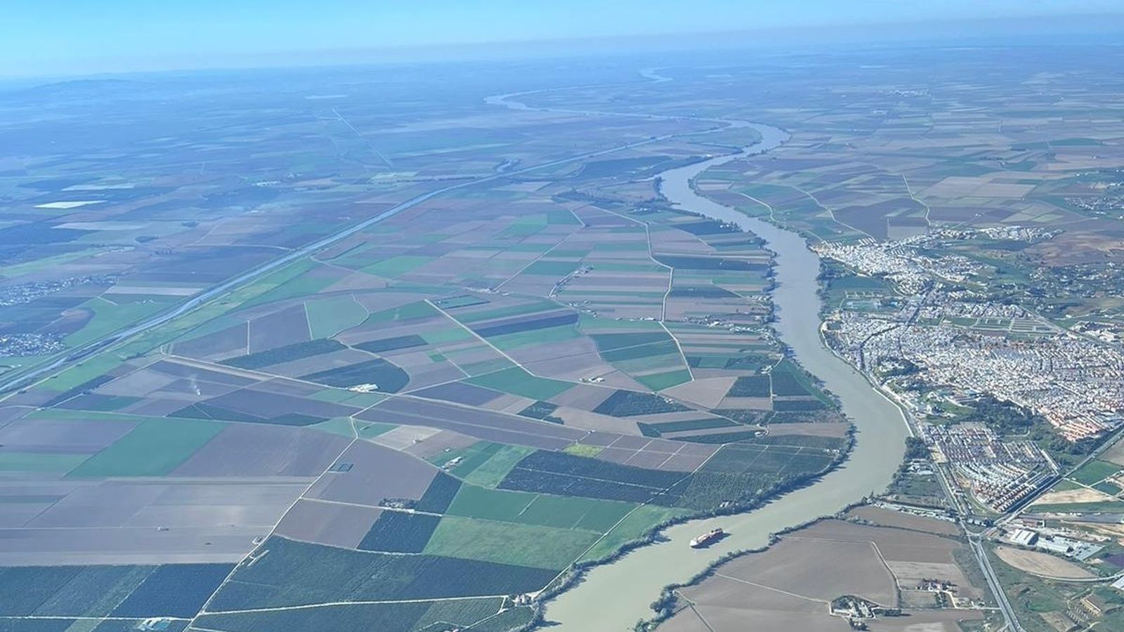 El Guadalquivir, a su paso por la provincia de Sevilla.