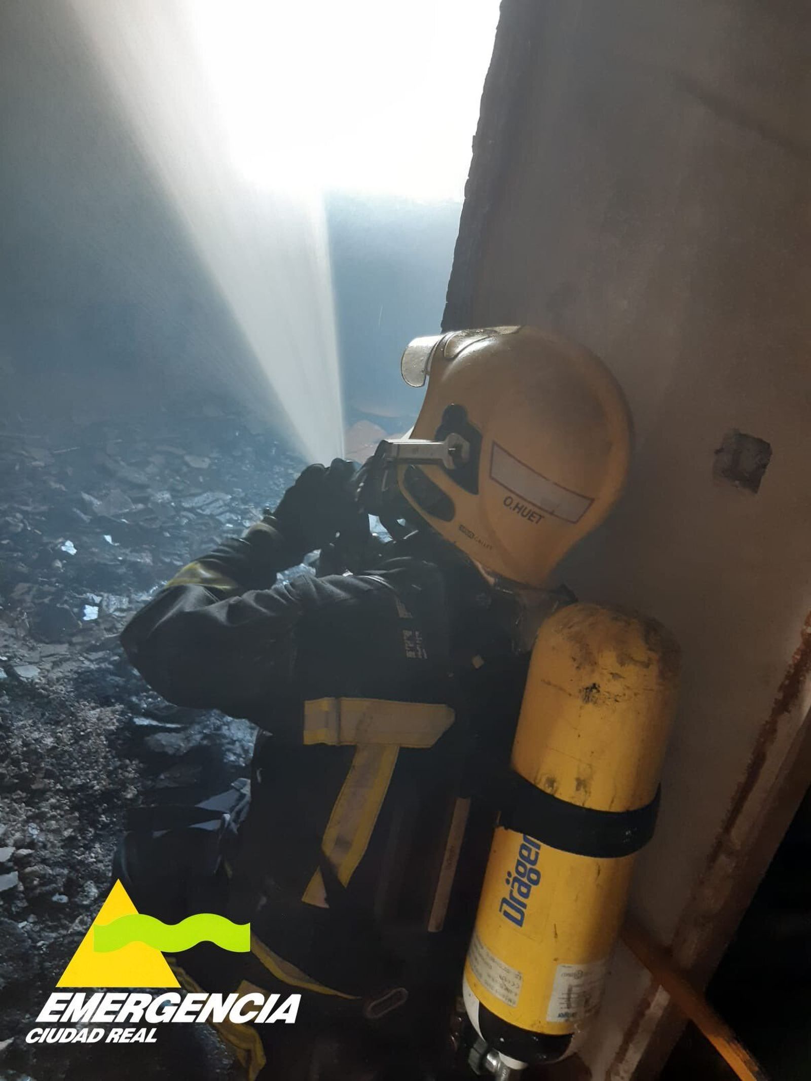 Imagen de un efectivo de bomberos de Ciudad Real