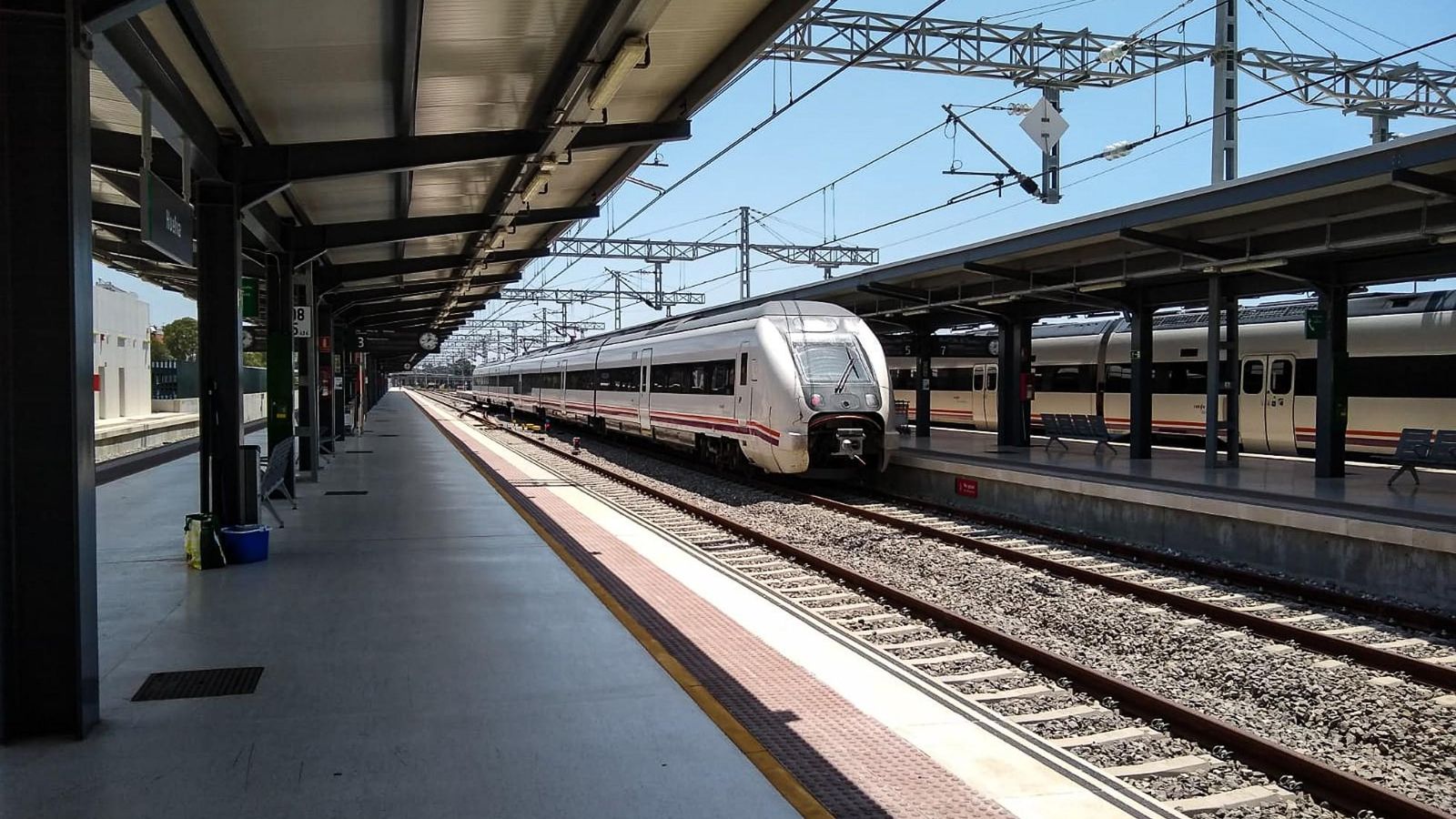 Imagen de archivo de la estación de trenes en Huelva.