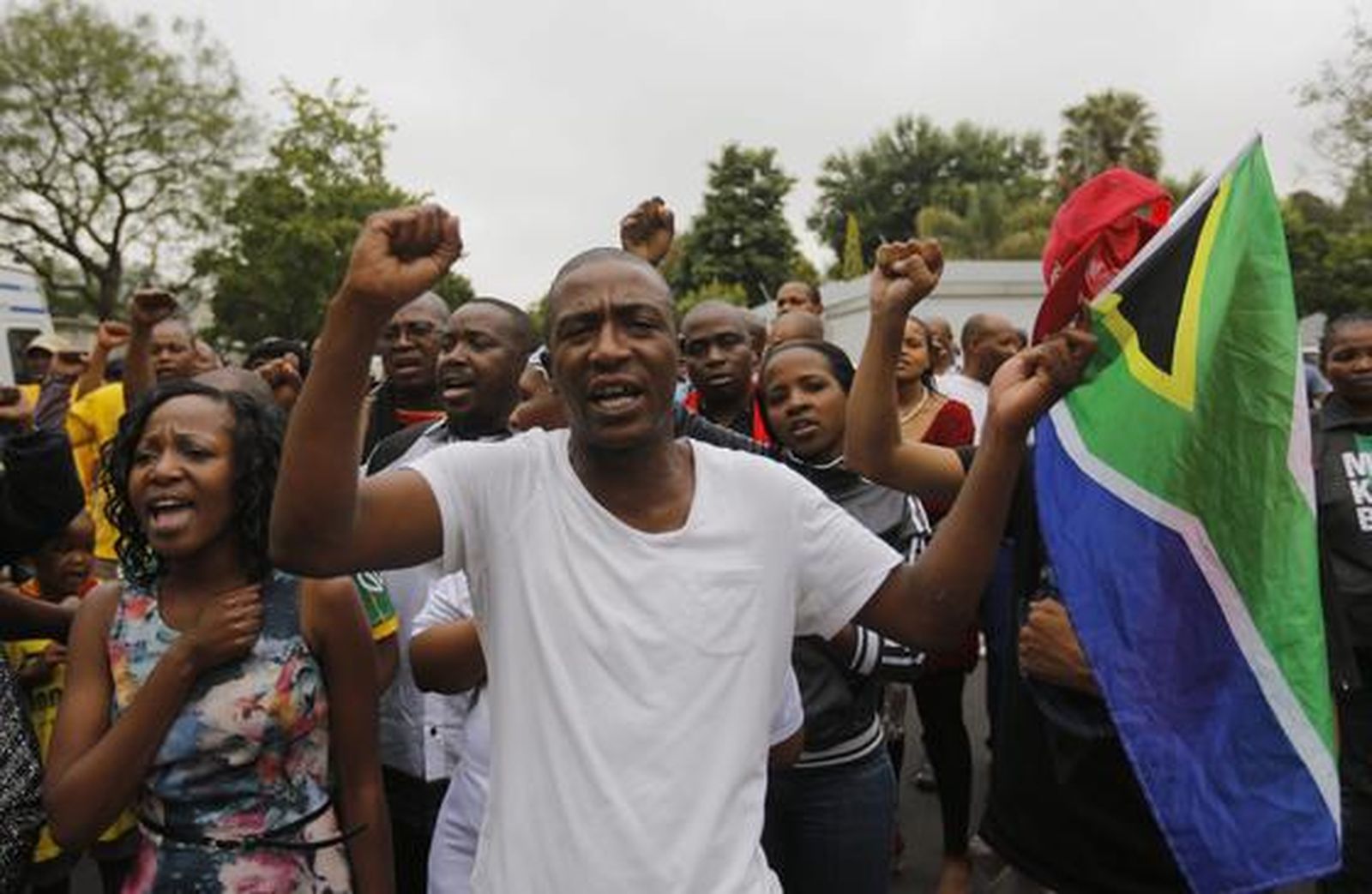 Concentraciones en Johannesburgo en recuerdo de Mandela.

Foto: EFE