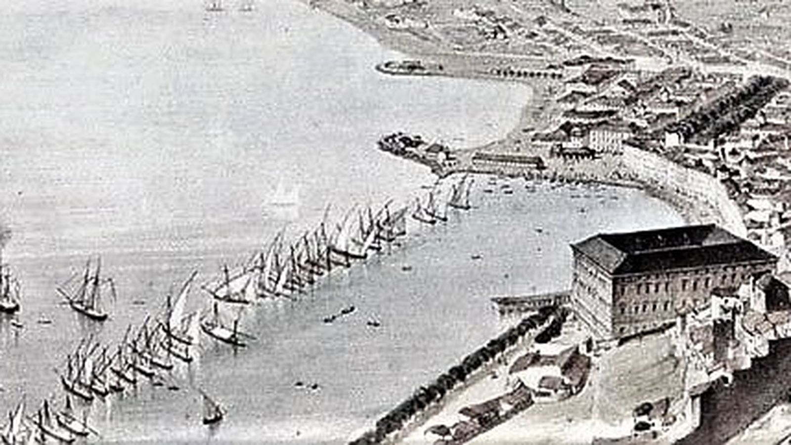 El puerto de Málaga, donde el capitán Gomila se hizo cargo de 'La Concepción'.