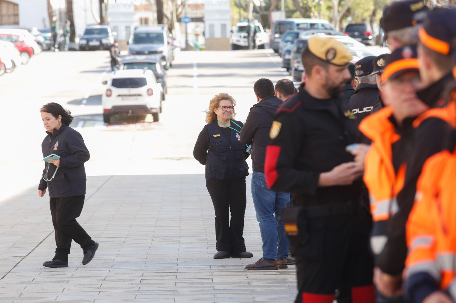 Las fotografías de la visita de Pedro Sánchez al puesto de mando avanzado de San Roque