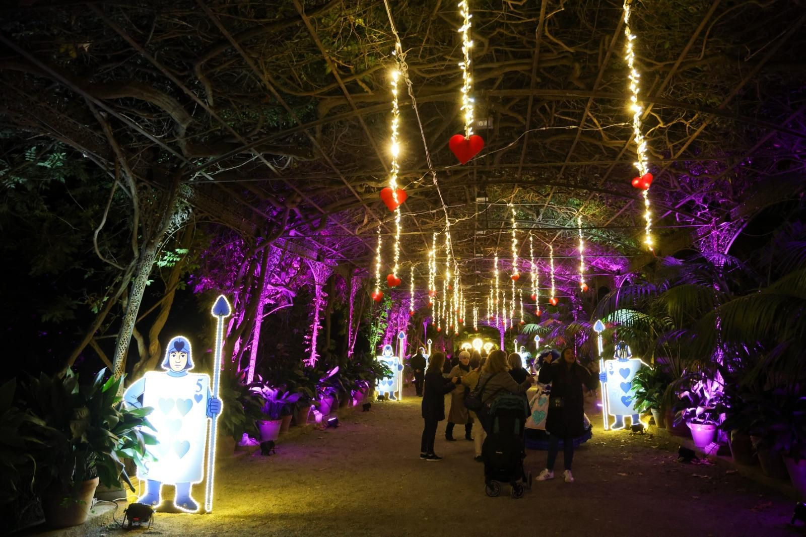El espectaculo 'La Navidad en el Jardín de las Maravillas¡ en el Jardín Botánico, en imágenes