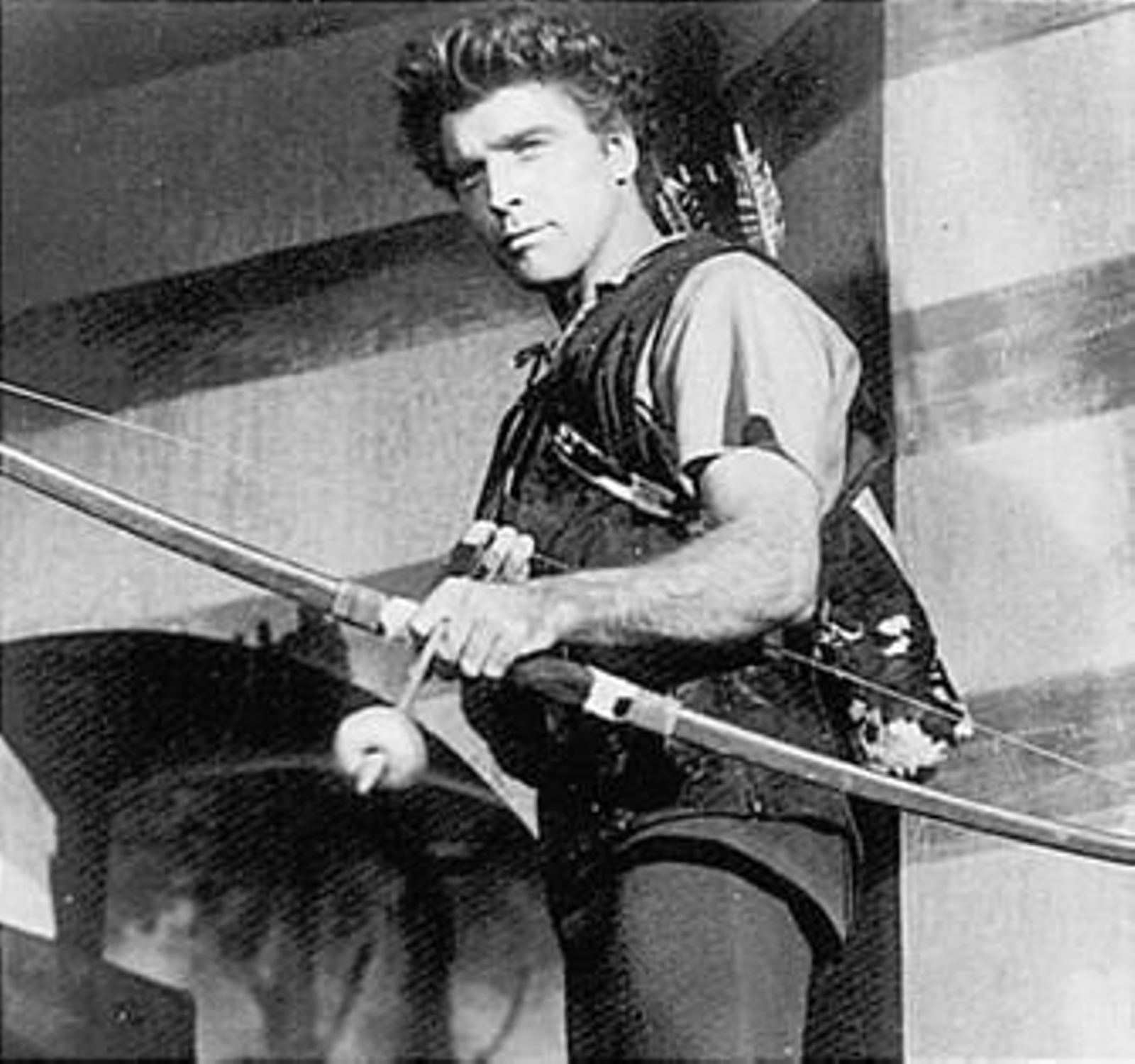 En 'El halcón y la flecha', una de sus cintas más populares.