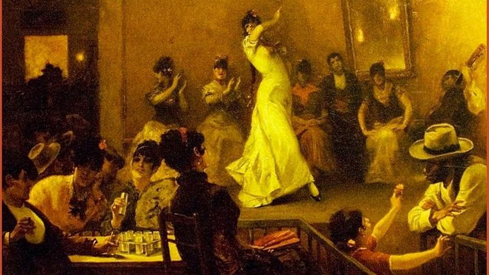 [11] Café del Burrero, óleo de Constantin Émile Meunier, 1883.