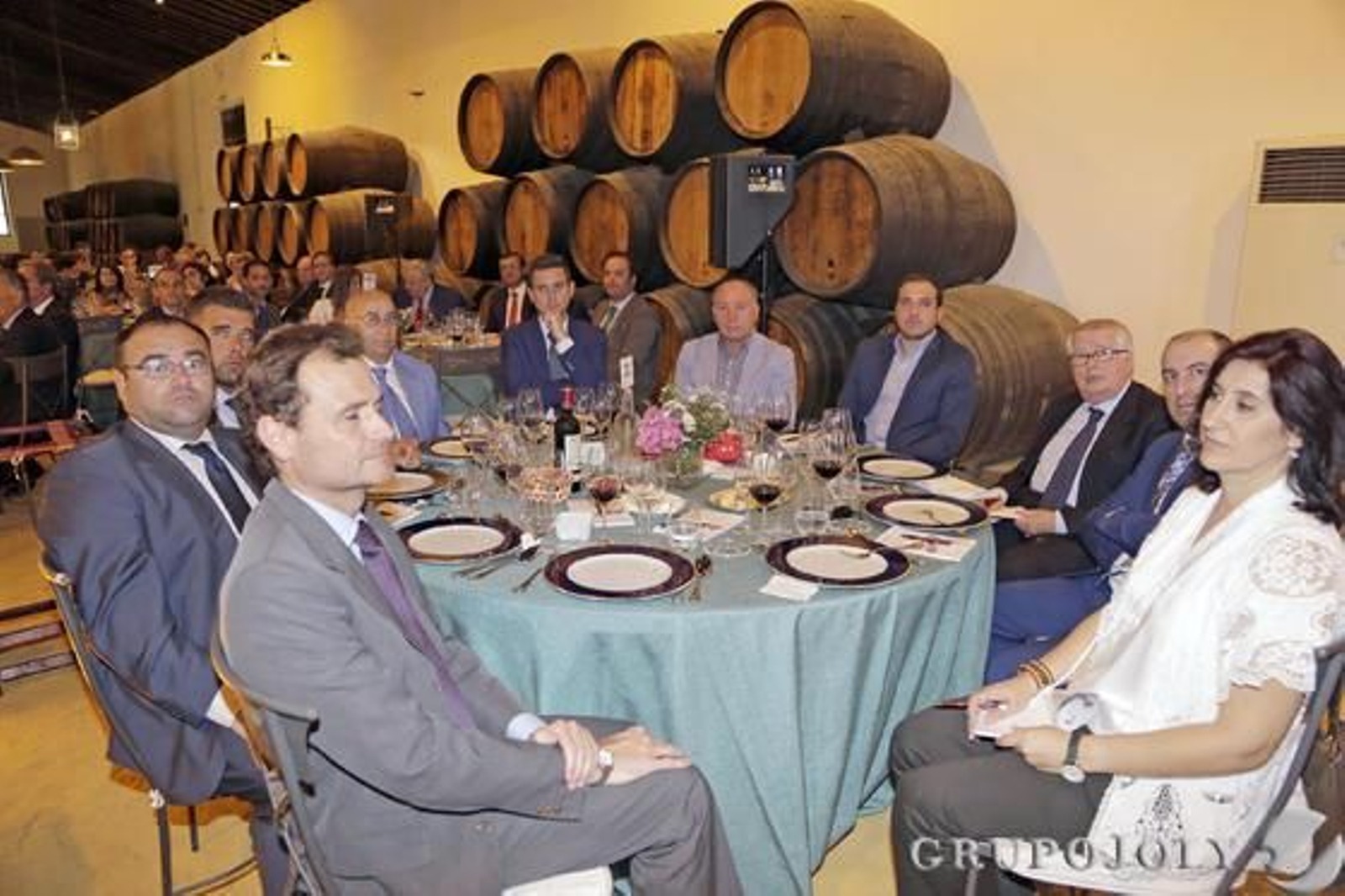 Guillermo Lucena de Lucena, Rodolfo Hernández Ruiz, Faustino Rodríguez (Bar Juanito), José Contreras López y Diego Javier Contreras Pantoja (J. A. Contreras), Máximo Gavira (Máximo Gavira), María Ángeles Saavedra (Supermercados Algeciras), Miguel Mesa Barrionuevo y Rafael González Cantos (Banco Popular), Miguel Berraquero (Diario de Jerez).

Foto: Miguel Angel Gonzalez
