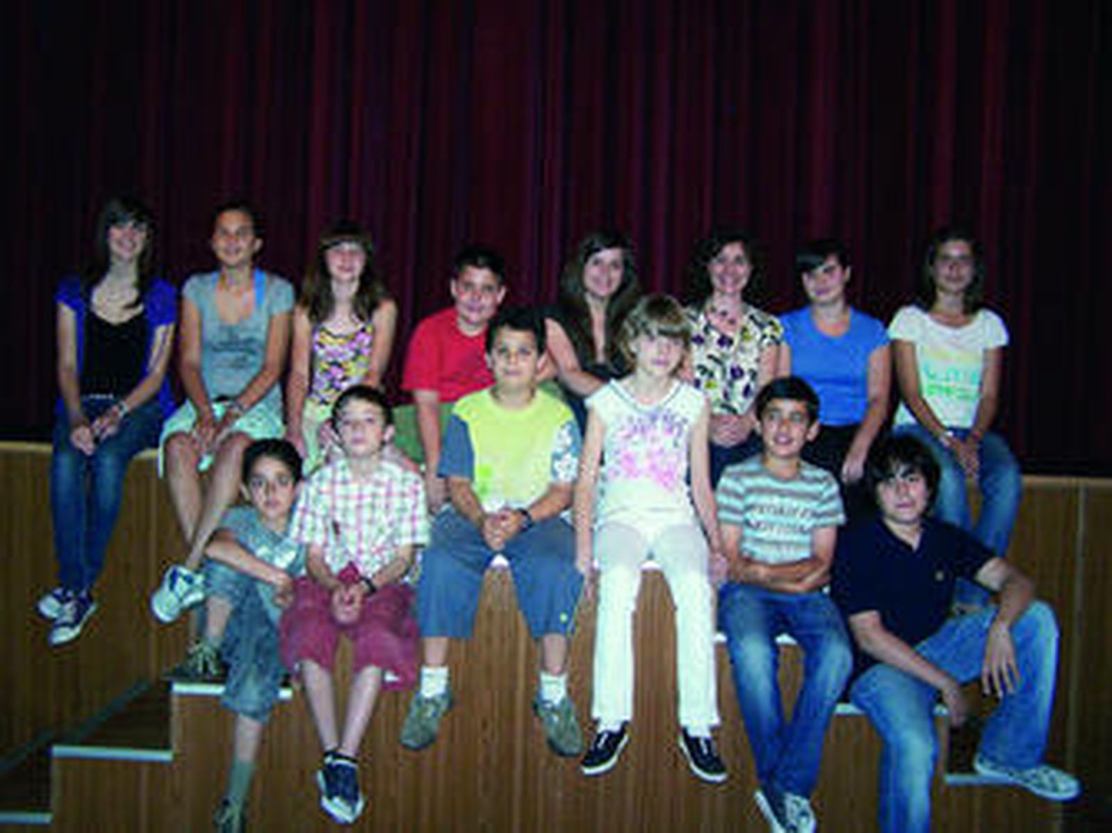 Alumnos que participaron en el concierto didáctico.