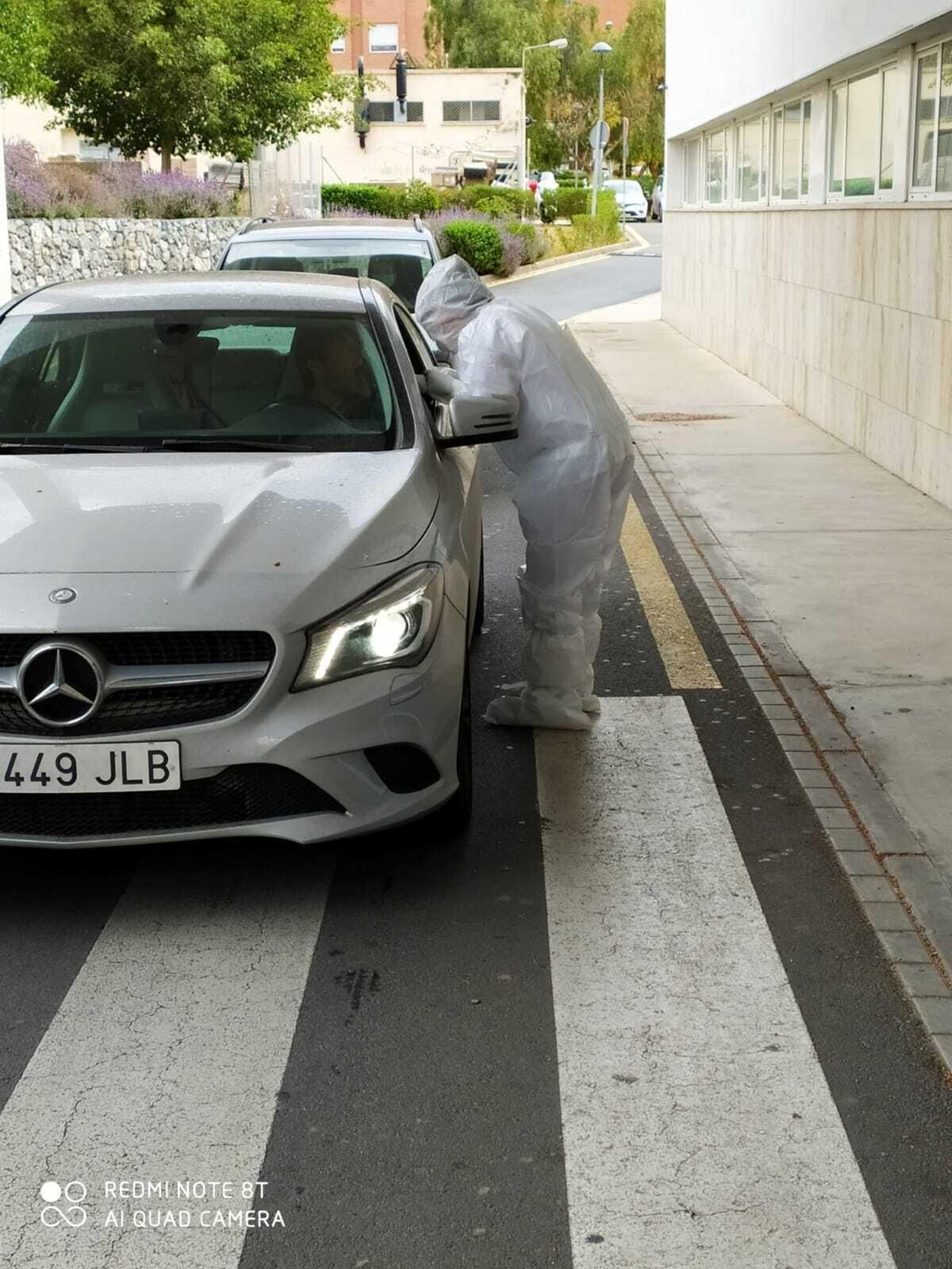 Test rápidos para sanitarios en la Bola Azul.