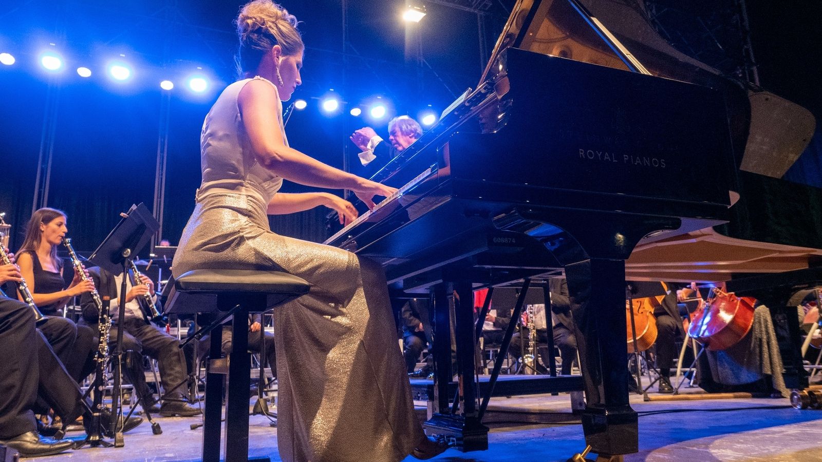 María Dolores Gaitán, durante su actuación.