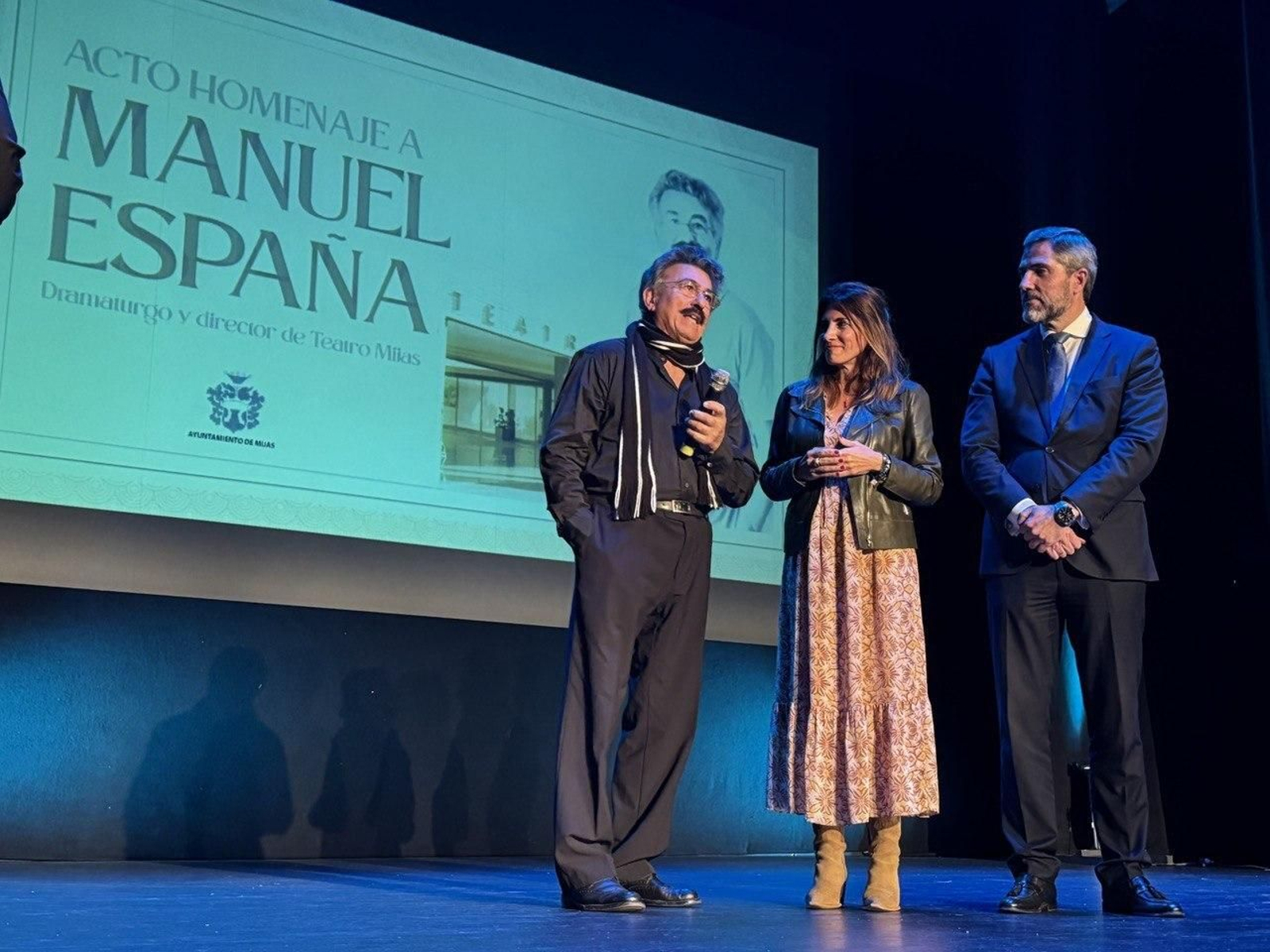 El acto de homenaje a Manuel España.