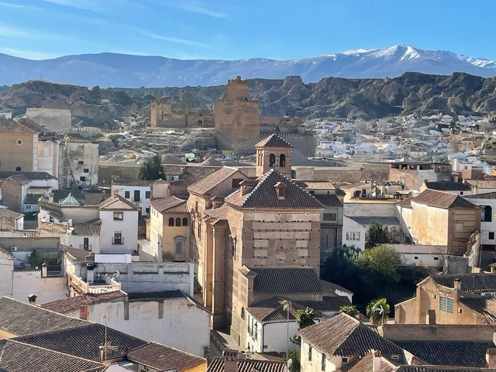 Vista aérea de la ciudad de Guadix