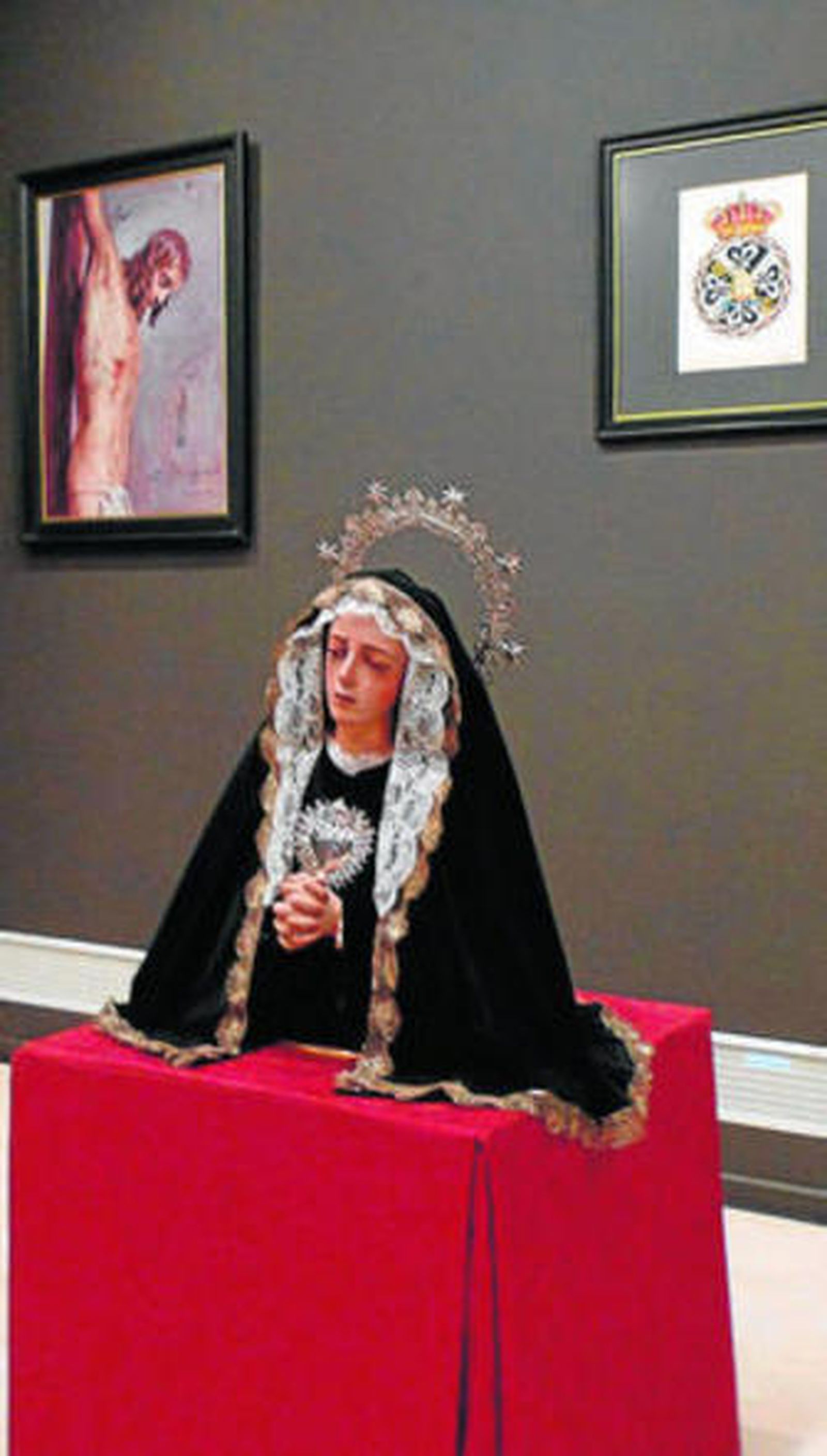 Imagen del busto de la virgen restaurado por el IAPH.