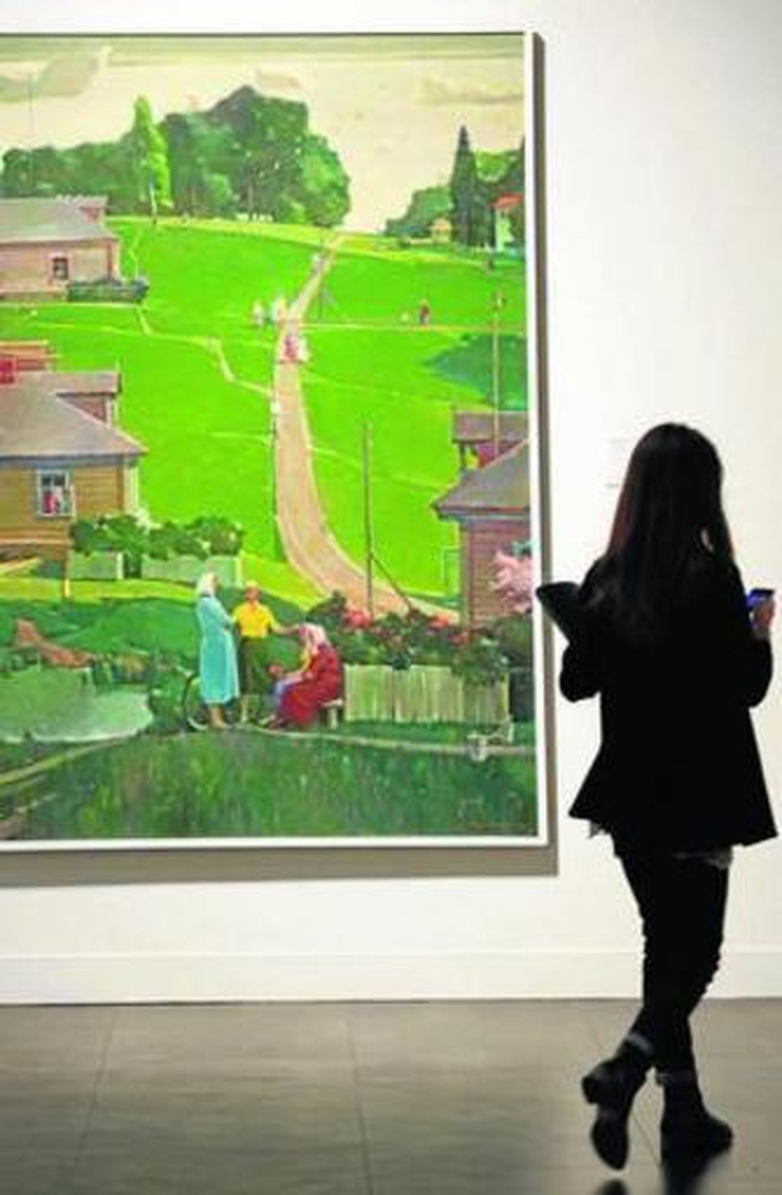 Una obra expuesta en el Museo de Arte Ruso, en Tabacalera.