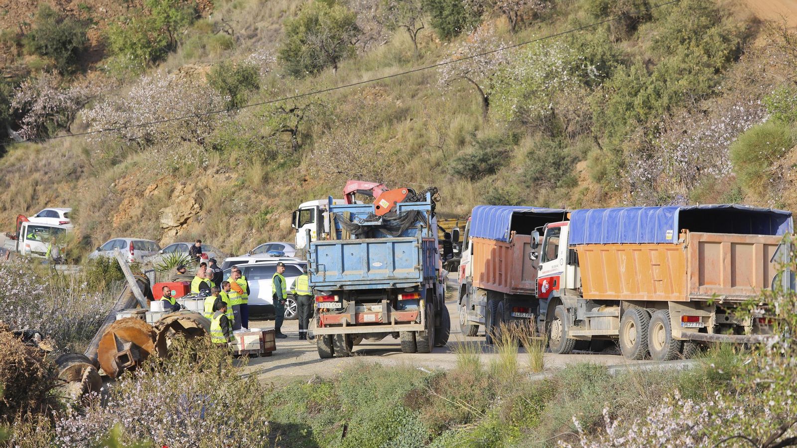 Imágenes de los trabajos para el rescate de Julen Imágenes de los trabajos para el rescate de Julen
