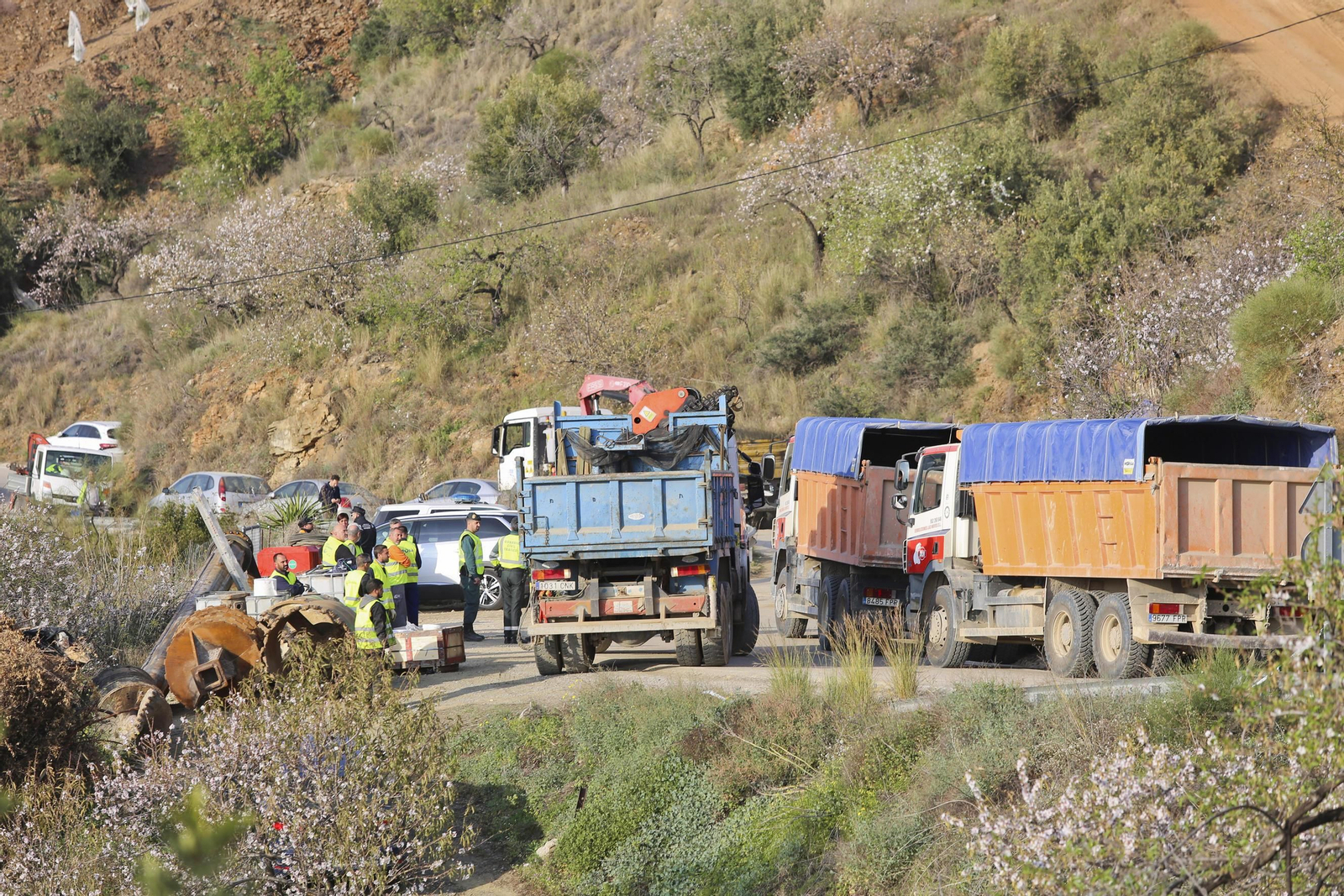 Imágenes de los trabajos para el rescate de Julen