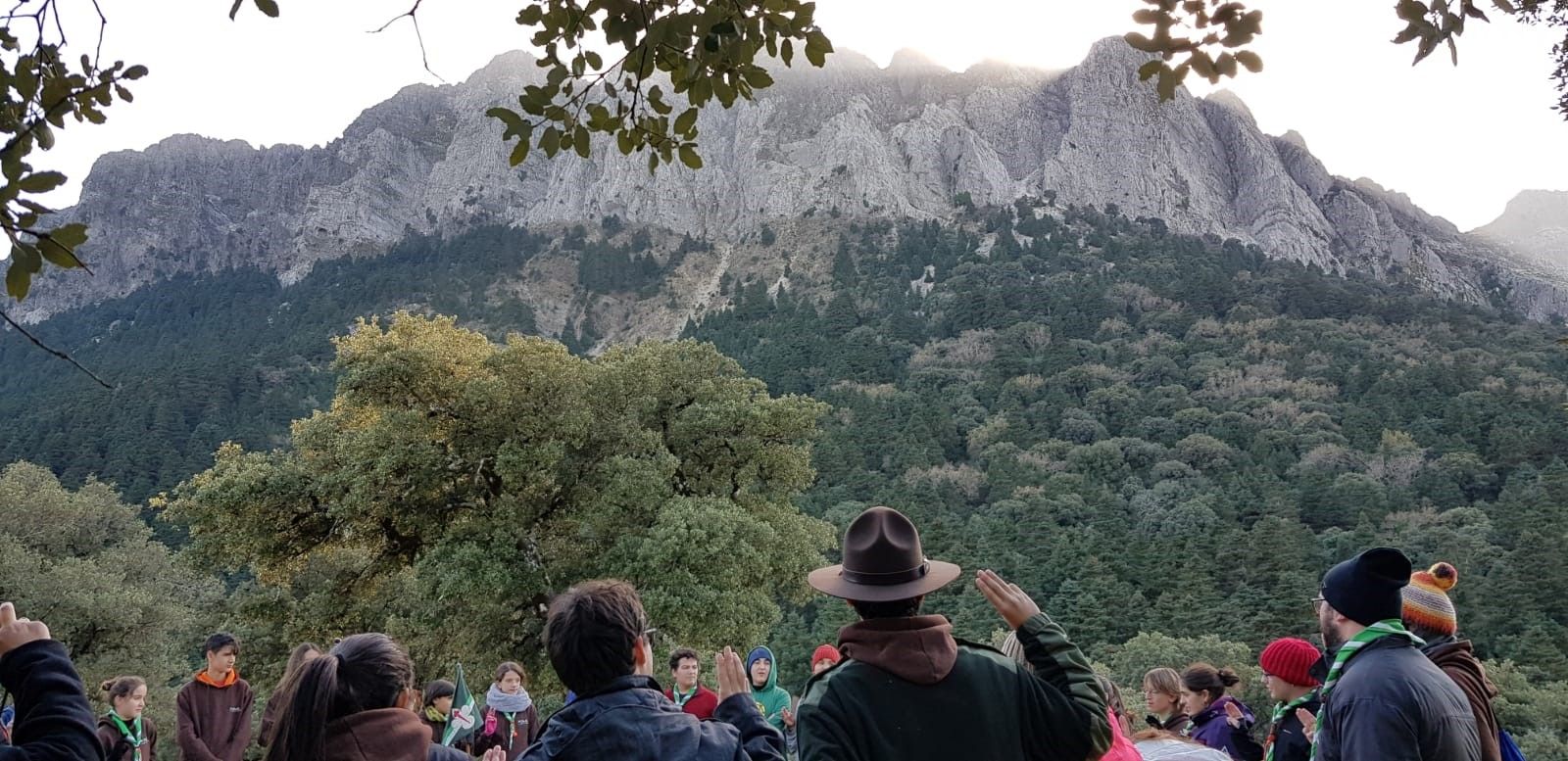 Ceremonia de promesa del 188 a los pies del Pisnsapar.