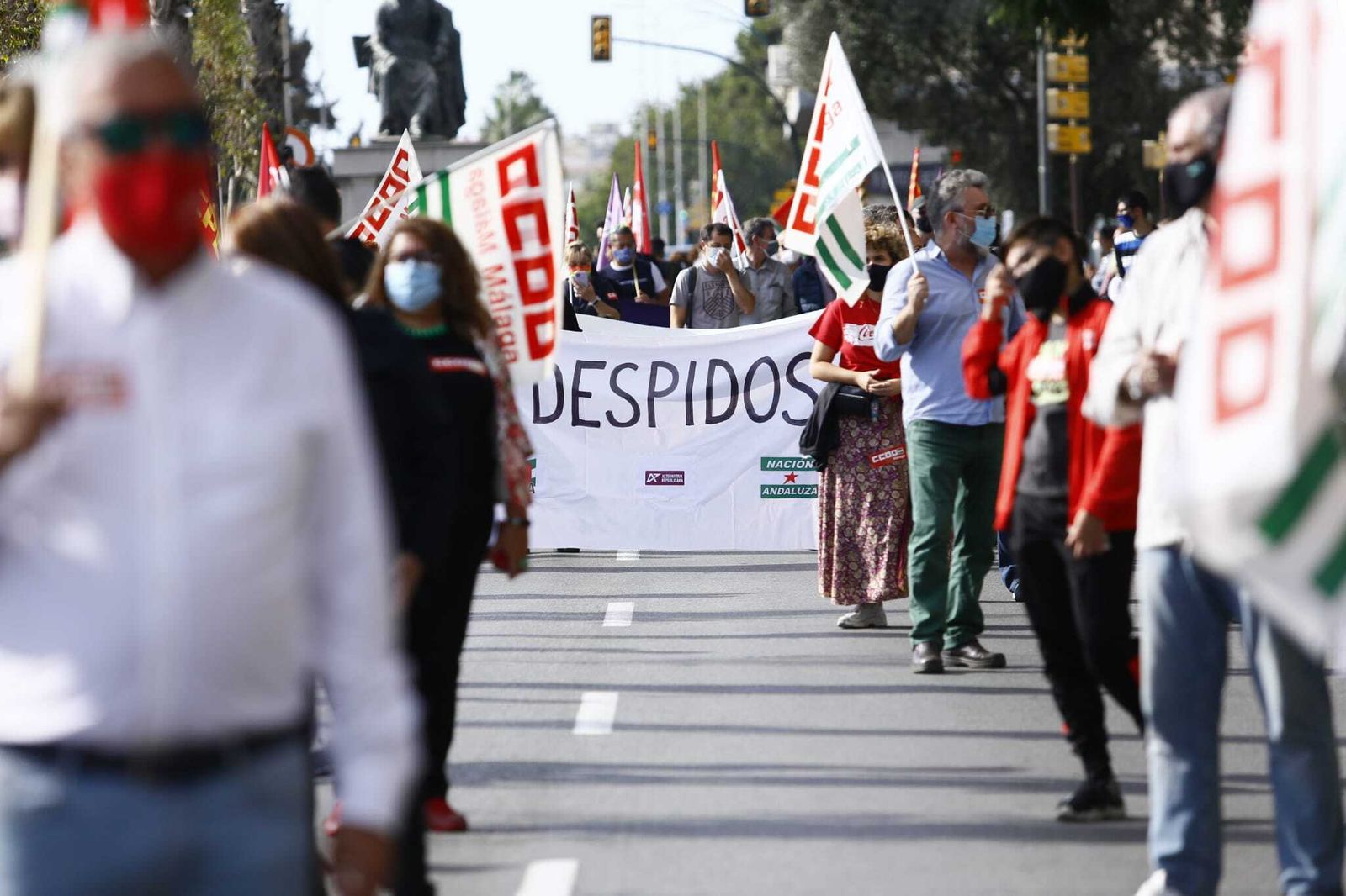 Manifestación este domingo en Málaga en defensa del sector industrial.