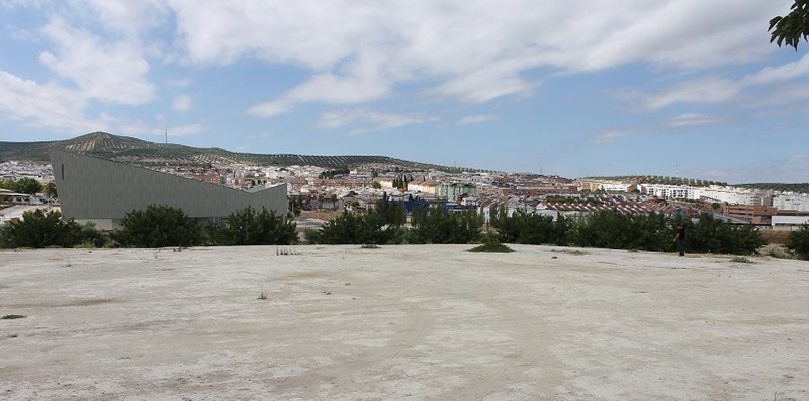 Terrenos, junto al auditorio, donde se ubicará el futuro parque
