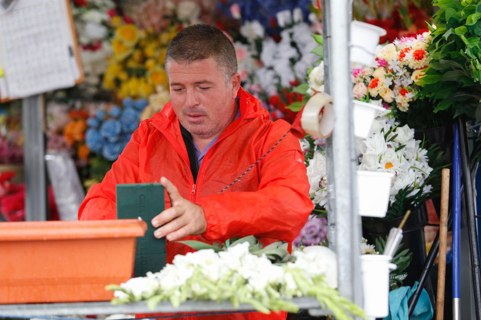 Fotos de los preparativos en el cementerio de La Línea por el Día de Todos los Santos