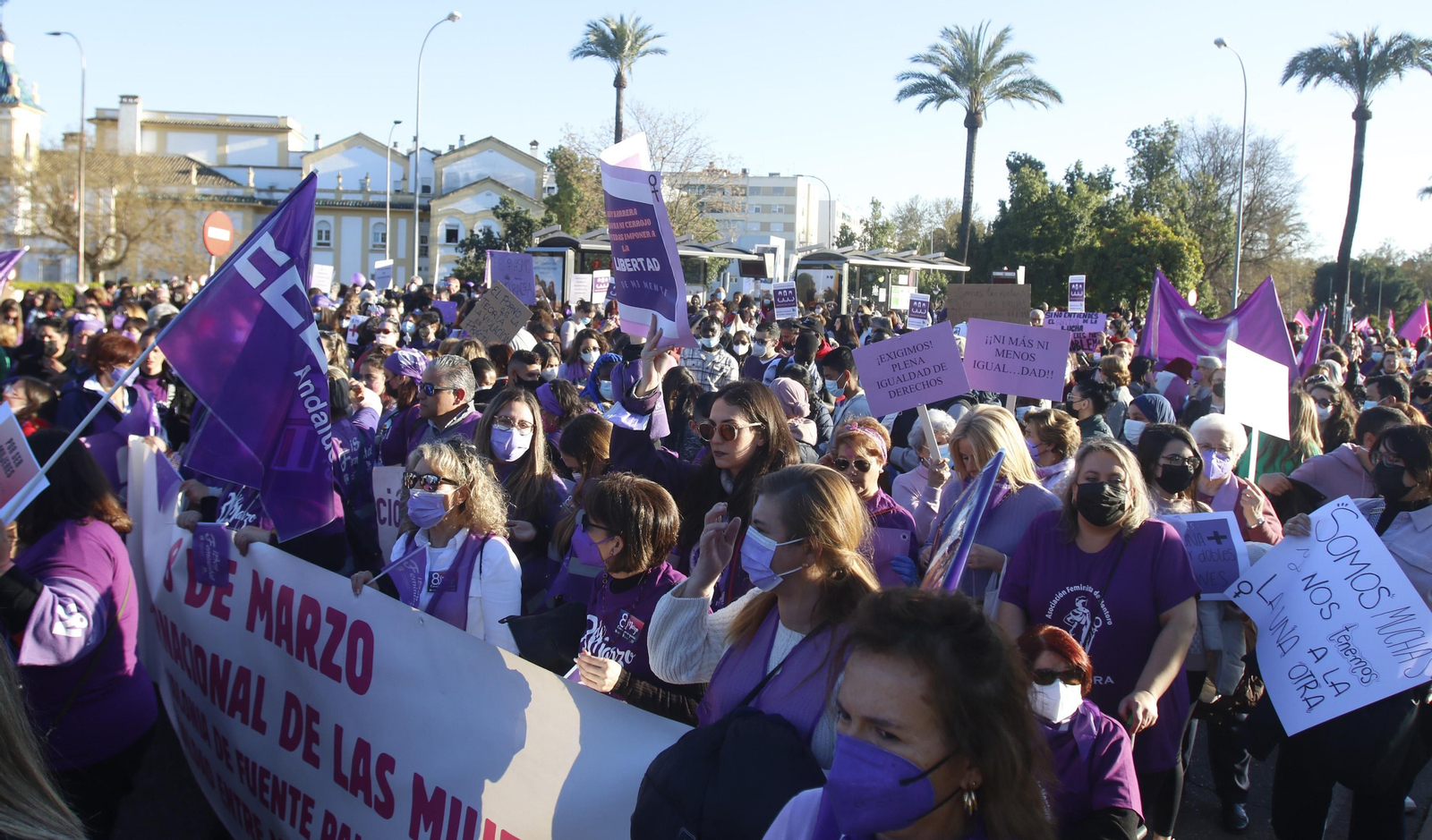 La manifestación del 8M en Córdoba, en fotografías