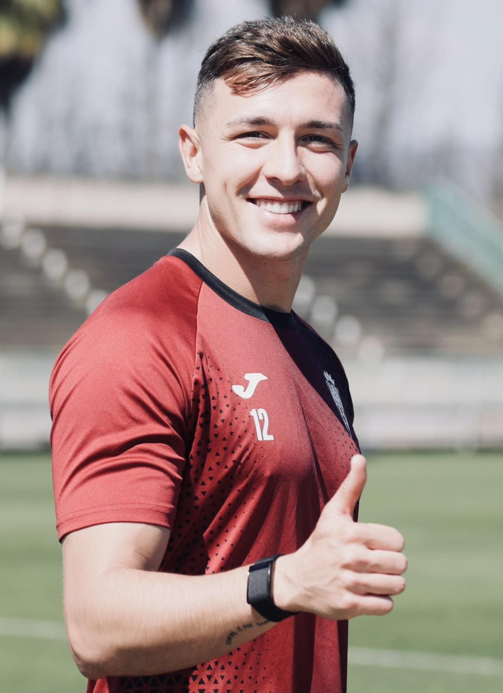 Alberto del Moral, durante la sesión de este viernes en la Ciudad Deportiva.