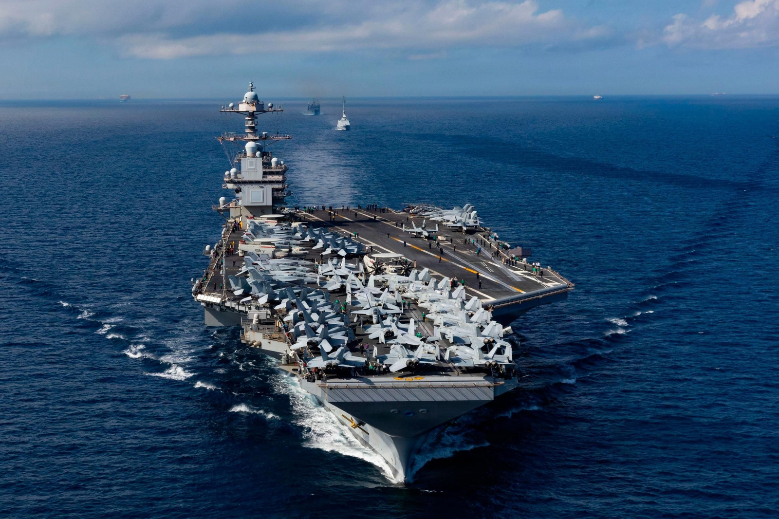 El USS Gerald Ford, rumbo al Caribe.