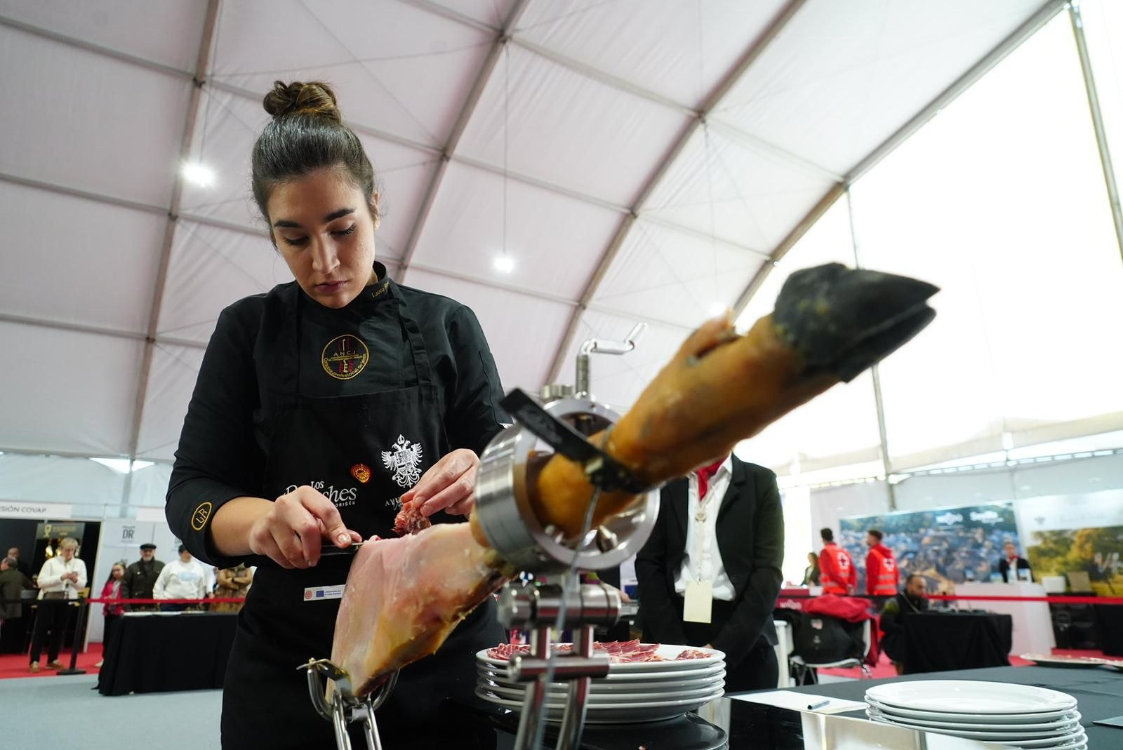 El último día de la Feria del Jamón 100% Ibérico de Los Pedroches