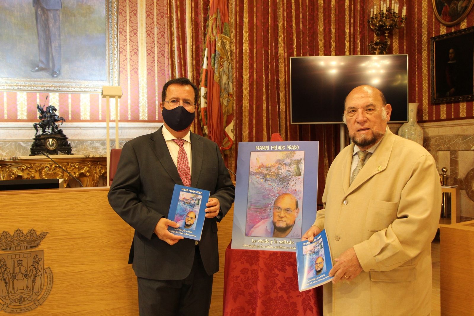 Juan Carlos Cabrera y Manuel Melado en la presentación de la antología poética.