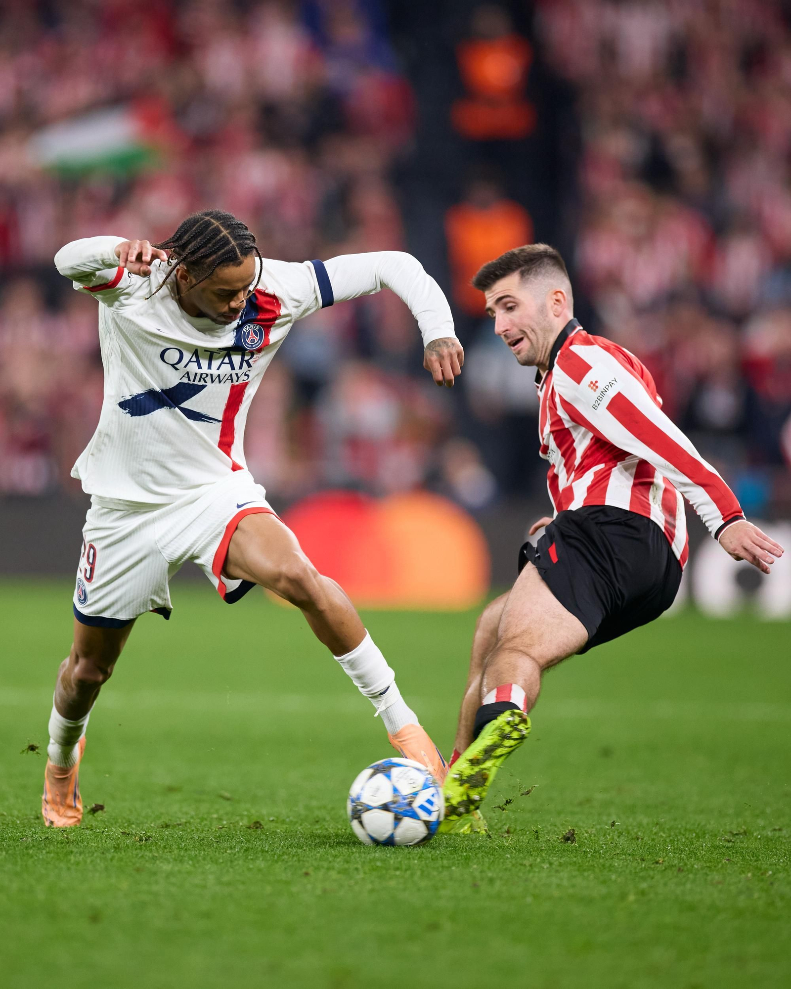 El Athletic Club-PSG, en imágenes