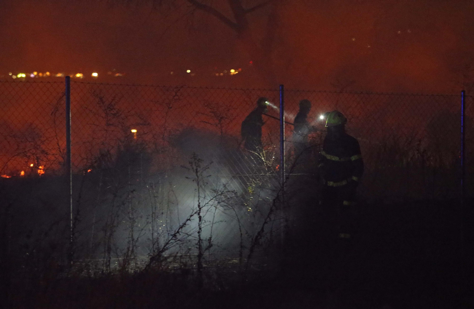 Fotos del incendio de vegetación en La Ermita
