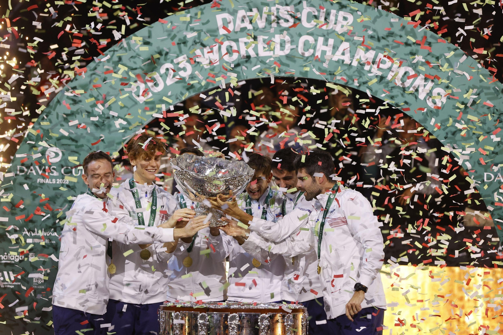 Copa Davis en Málaga: La fiesta italiana en el Carpena