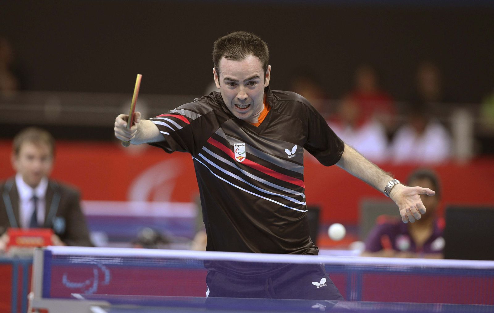 El palista español Álvaro Valera durante los Juegos Paralímpicos de Londres 2012.